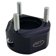 Rear Hub Shorty 40mm Black Aluminum - 35mm long - Key 8mm