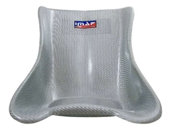 IMAF Racing Seat, F12 Silver, Flat Bottom, D4 Medium Flex