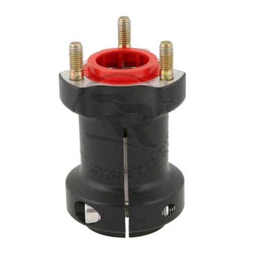 Rear Hub 40mm Black Aluminum - 95mm long - Key 8mm