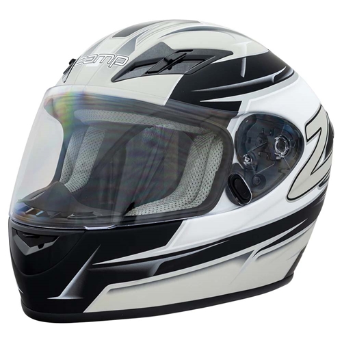 Zamp FS9 Adult Helmet - Silver and Black