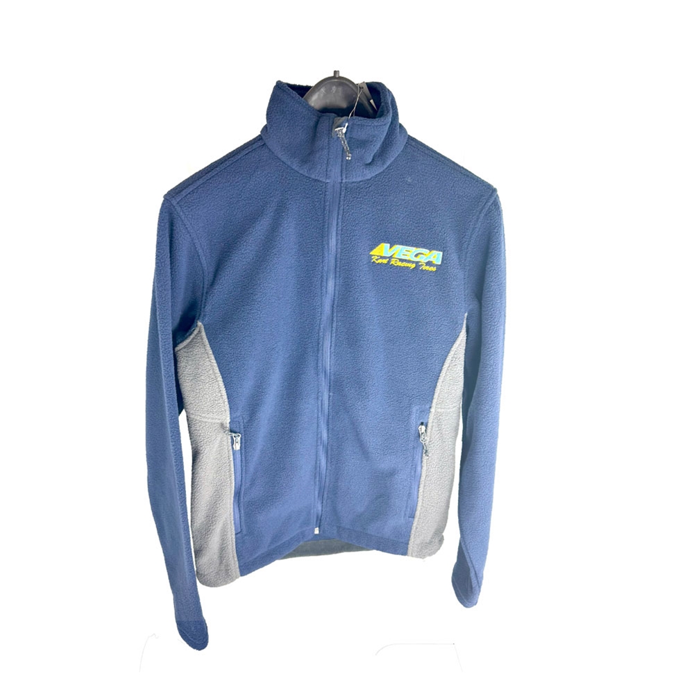 Fleece Jacket Blue/Gray - Zippered w/Logo
