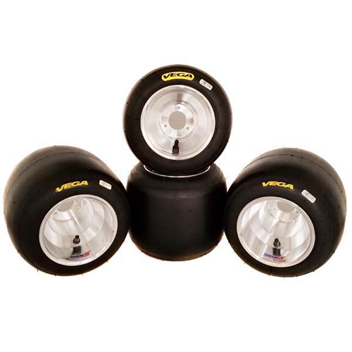 Vega MCS Yellow Tire & VanK Wheel Set - Mounted