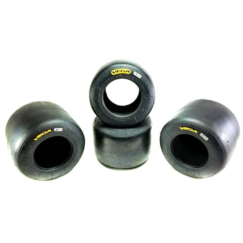 Vega MCS Yellow Dirt Oval Tire Set